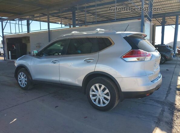 KNMAT2MT0GP672718 2016 NISSAN ROGUE Silver Trasero izquierdo