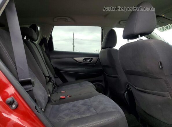 KNMAT2MT0GP672895 2016 NISSAN ROGUE Burgundy უკანა სალონის ხედი