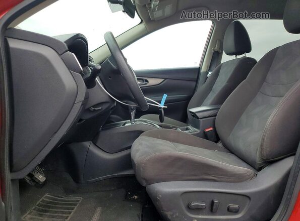 KNMAT2MT0GP672895 2016 NISSAN ROGUE Burgundy წინა სალონის ხედი