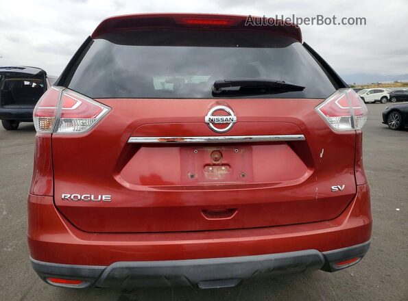 KNMAT2MT0GP672895 2016 NISSAN ROGUE Burgundy უკანა ხედი