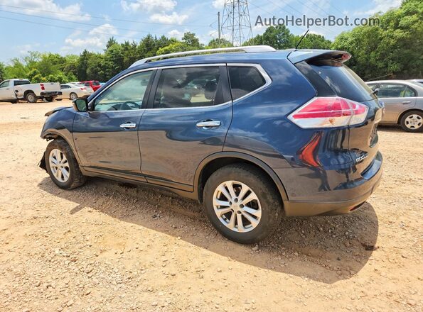 KNMAT2MT0GP684707 2016 NISSAN ROGUE Blue Trasero izquierdo