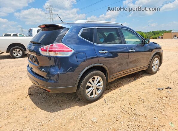 KNMAT2MT0GP684707 2016 NISSAN ROGUE Blue Trasero derecho