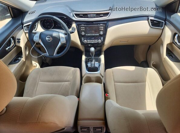 KNMAT2MT0GP684707 2016 NISSAN ROGUE Blue Vista del salpicadero