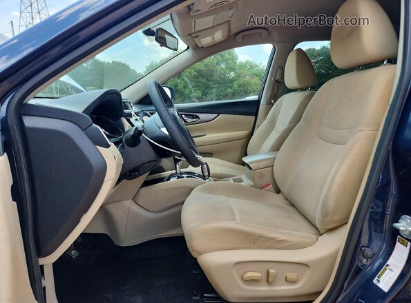 KNMAT2MT0GP684707 2016 NISSAN ROGUE Blue Vista interior delantera
