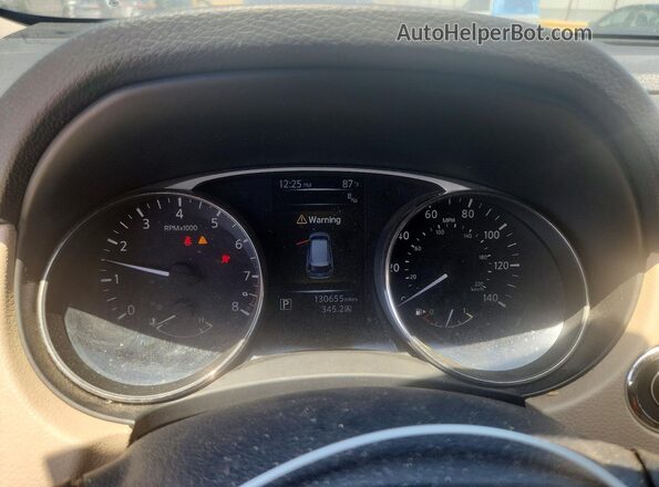 KNMAT2MT0GP691575 2016 NISSAN ROGUE Black Սարքավորումների վահանակի տեսք