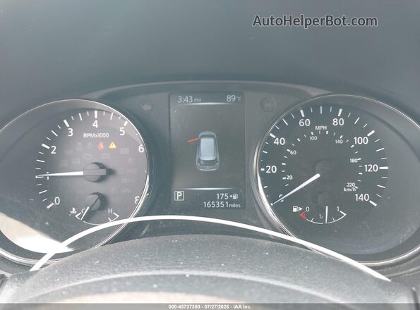 KNMAT2MT0HP515806 2017 NISSAN ROGUE Black Вид задніх сидінь