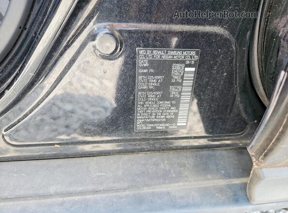 KNMAT2MT1GP602726 2016 NISSAN ROGUE Black Շարժիչի բաժամունքի տեսք