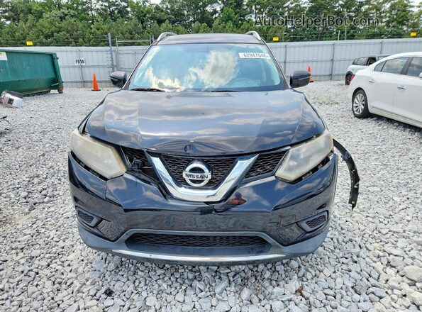 KNMAT2MT1GP602726 2016 NISSAN ROGUE Black Դիմացի տեսք