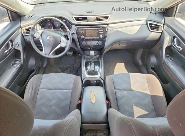 KNMAT2MT1GP602726 2016 NISSAN ROGUE Black Առջևի վահանակի տեսք