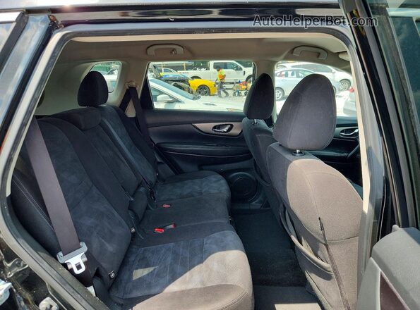 KNMAT2MT1GP602726 2016 NISSAN ROGUE Black Հետևի նստատեղերի տեսք