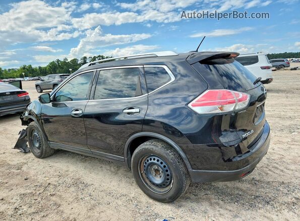 KNMAT2MT1GP608980 2016 NISSAN ROGUE Черный Задняя левая четверть