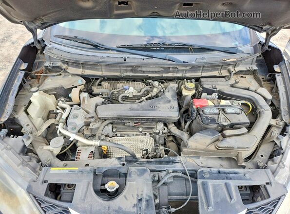 KNMAT2MT1GP608980 2016 NISSAN ROGUE Черный Вид задней части салона