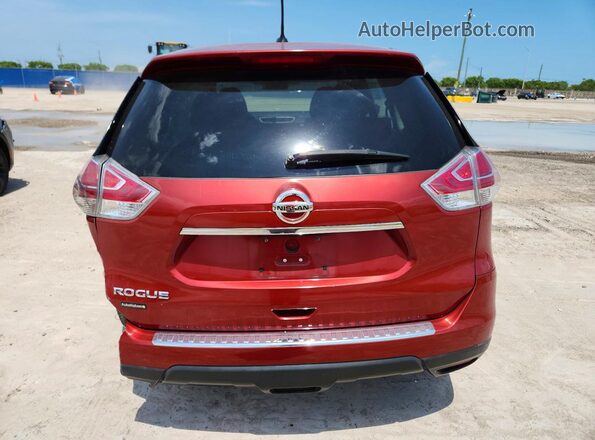 KNMAT2MT1GP613869 2016 NISSAN ROGUE Red Հետևի տեսք