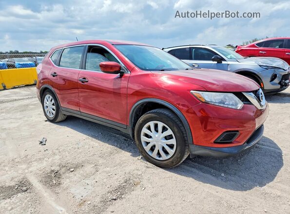 KNMAT2MT1GP613869 2016 NISSAN ROGUE Red Առջևի աջ