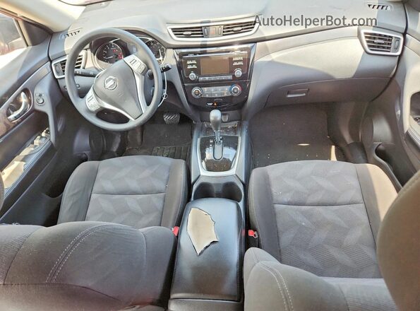 KNMAT2MT1GP613869 2016 NISSAN ROGUE Red Առջևի վահանակի տեսք