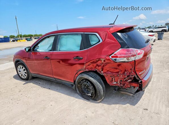 KNMAT2MT1GP613869 2016 NISSAN ROGUE Red Հետևի ձախ