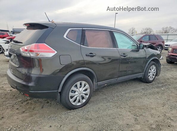 KNMAT2MT1GP635872 2016 NISSAN ROGUE Black უკანა მარჯვენა