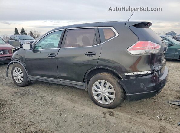 KNMAT2MT1GP635872 2016 NISSAN ROGUE Black უკანა მარცხენა