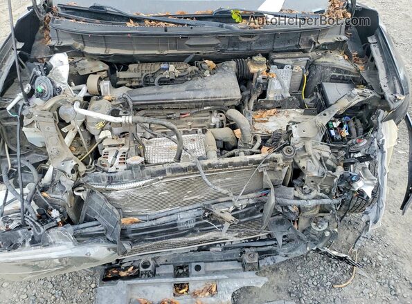 KNMAT2MT1GP635872 2016 NISSAN ROGUE Black ძრავის განყოფილების ხედი