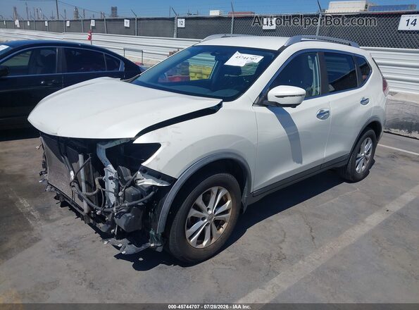 KNMAT2MT1GP636360 2016 NISSAN ROGUE Белый Передняя левая четверть
