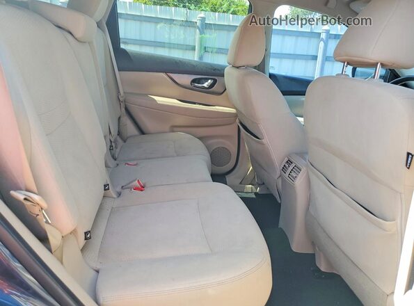 KNMAT2MT1GP656222 2016 NISSAN ROGUE Gray Widok wnętrza z tyłu