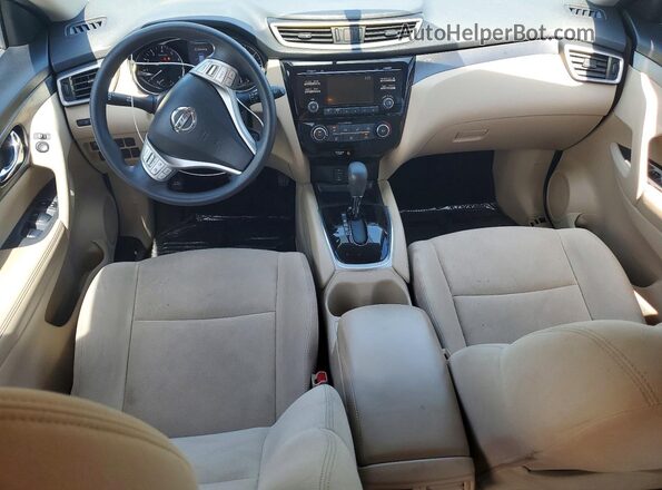 KNMAT2MT1GP656222 2016 NISSAN ROGUE Gray Widok deski rozdzielczej