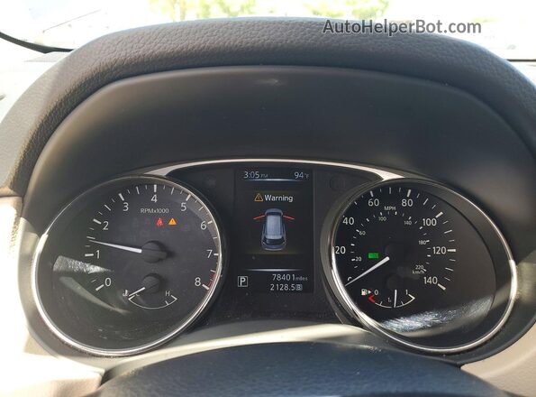 KNMAT2MT1GP656222 2016 NISSAN ROGUE Gray Widok zestawu wskaźników