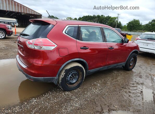 KNMAT2MT1GP664823 2016 NISSAN ROGUE Red Tył prawy