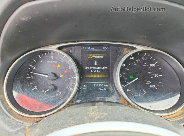 KNMAT2MT1GP664823 2016 NISSAN ROGUE Red Widok zestawu wskaźników