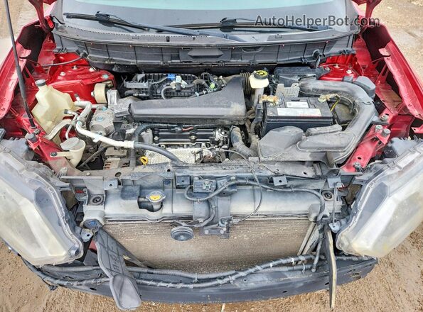 KNMAT2MT1GP664823 2016 NISSAN ROGUE Red Widok komory silnika