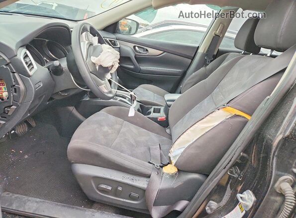 KNMAT2MT1GP669312 2016 NISSAN ROGUE Black Front interior view