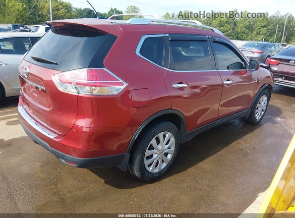 KNMAT2MT1GP679483 2016 NISSAN ROGUE Maroon Rear right