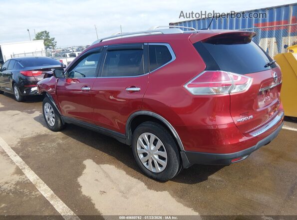 KNMAT2MT1GP679483 2016 NISSAN ROGUE Maroon Rear left