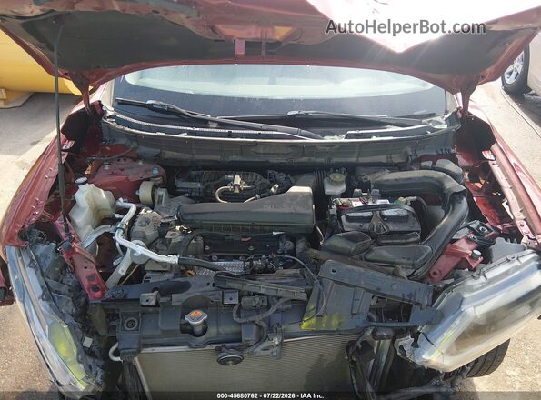 KNMAT2MT1GP679483 2016 NISSAN ROGUE Maroon Rear view