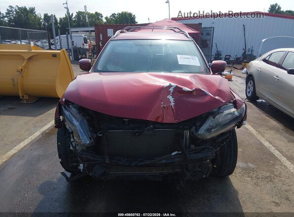 KNMAT2MT1GP679483 2016 NISSAN ROGUE Maroon Rear interior view