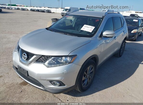 KNMAT2MT1GP713745 2016 NISSAN ROGUE Silver Przód lewy