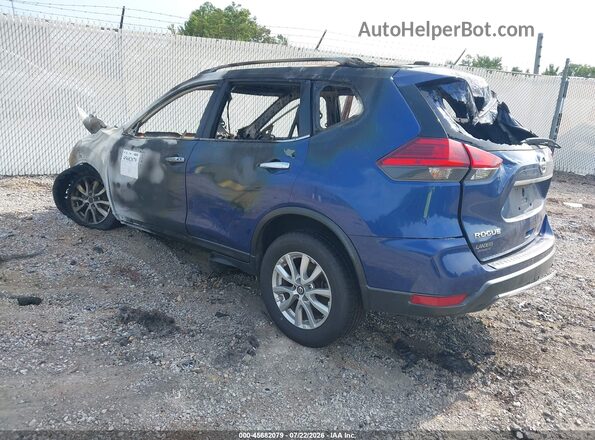 KNMAT2MT1HP501168 2017 NISSAN ROGUE Blue Trasero izquierdo