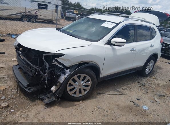 KNMAT2MT1HP555375 2017 NISSAN ROGUE White Vista tres cuartos delantera izquierda