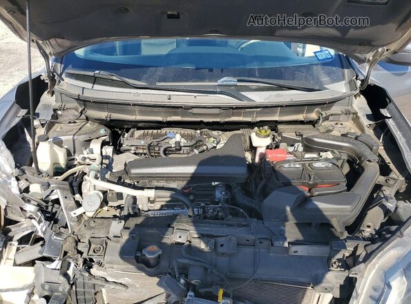 KNMAT2MT1HP608589 2017 NISSAN ROGUE Charcoal ძრავის განყოფილების ხედი
