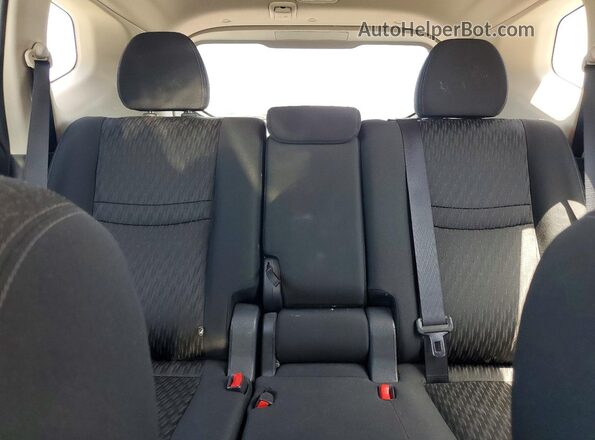 KNMAT2MT1JP577785 2018 NISSAN ROGUE Black უკანა სავარძლების ხედი