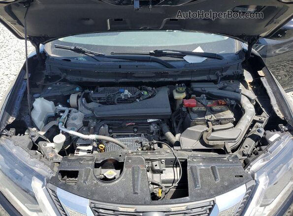 KNMAT2MT1JP577785 2018 NISSAN ROGUE Black ძრავის განყოფილების ხედი