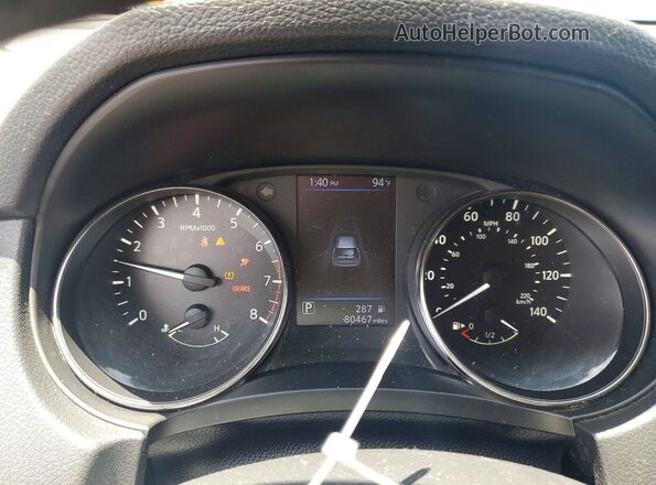 KNMAT2MT1KP501517 2019 NISSAN ROGUE Silver Widok zestawu wskaźników