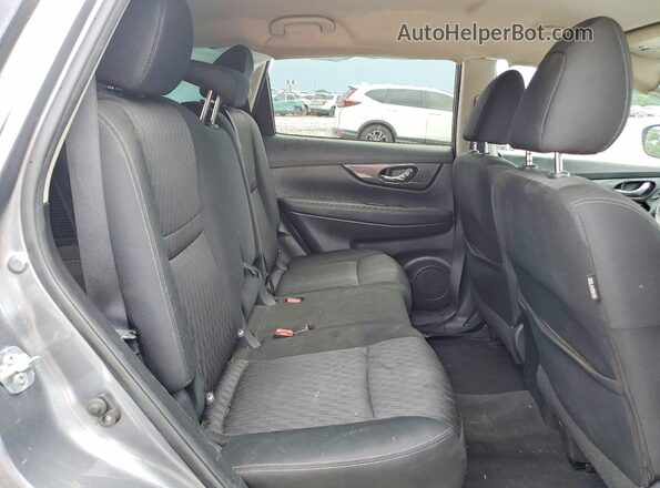 KNMAT2MT1KP501517 2019 NISSAN ROGUE Silver Widok wnętrza z tyłu