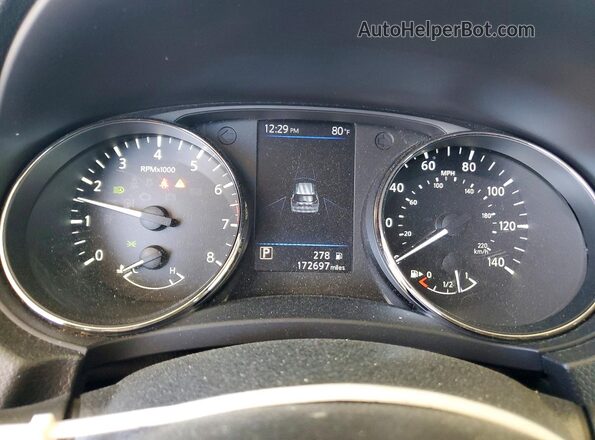 KNMAT2MT1LP521915 2020 NISSAN ROGUE Black ხელსაწყოთა პანელის ხედი