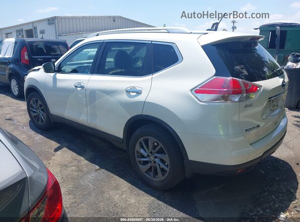 KNMAT2MT2GP605652 2016 NISSAN ROGUE White უკანა მარცხენა
