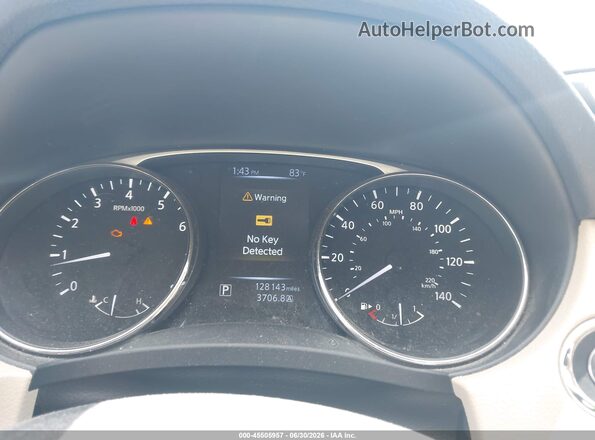 KNMAT2MT2GP605652 2016 NISSAN ROGUE White უკანა სავარძლების ხედი