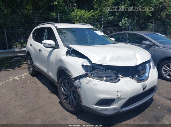 KNMAT2MT2GP605652 2016 NISSAN ROGUE White წინა ხედი
