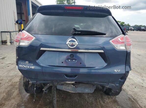 KNMAT2MT2GP657010 2016 NISSAN ROGUE Синий Вид сзади
