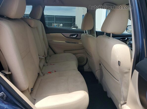 KNMAT2MT2GP657010 2016 NISSAN ROGUE Синий Вид задней части салона