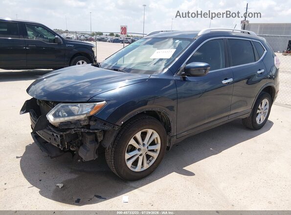 KNMAT2MT2GP687012 2016 NISSAN ROGUE Blue Vista tres cuartos delantera izquierda